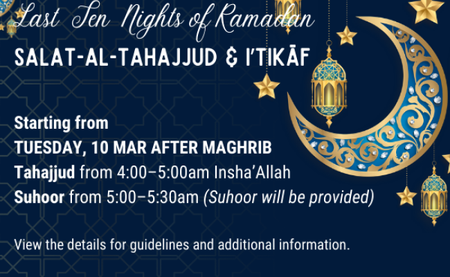 Last Ten Nights of Ramadan - 2026